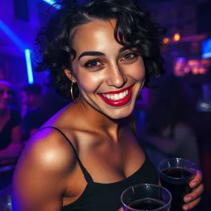 Vibrant Nightclub Empress Glows with Joy