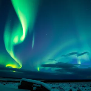 Titled: "Aurora's Unseen Glow