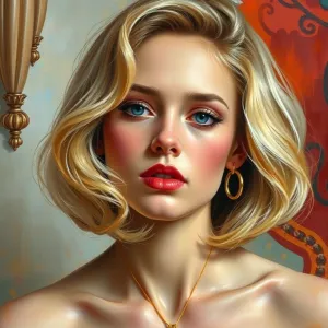 Degas-Inspired Portrait of Blondie