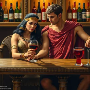 Cleopatra and Caesar Bar Encounter