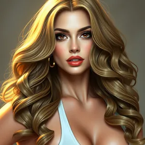 Hyper-Realistic Lindsay Lohan Illustration