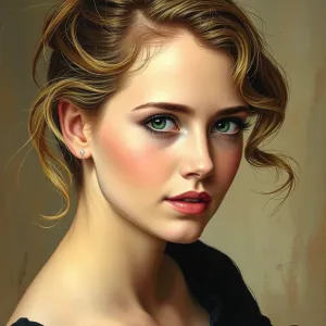 Jennifer Lawrence-inspired Degas Portrait