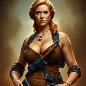 Margaret Thatcher in Lara Croft Style