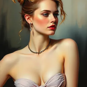 Degas-inspired Portrait of Margot Robbie
