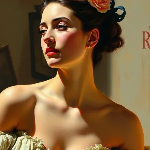 Degas-Inspired Portrait of Monica Bellucci