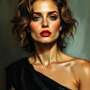 Title: "Rembrandt-inspired Portrait" or "Portrait in the Manner of Rembrandt