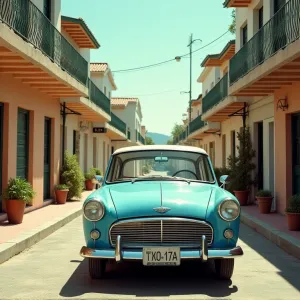 Vibrant Old Greek Town - Wide-angle Triumph Mayflower