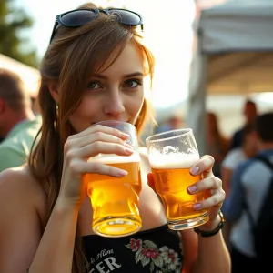 Title: "Nerdy Nymph at Craft Beer Fest