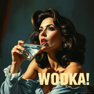Sofia Vergara in Soviet Propaganda Wodka Poster