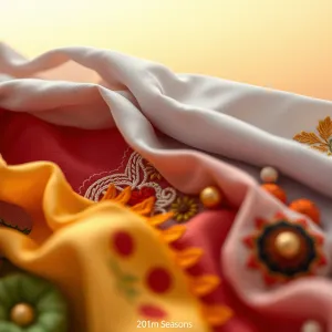 Gradient Seasons Textile Art with Embroidery

Or alternatively,

Seasonal Gradient Textile Embroidery