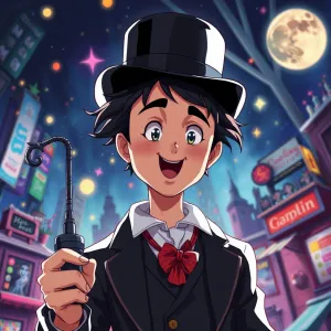 Anime-Styled Chaplin Homage