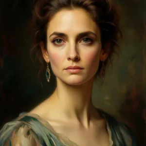 Jessica Alba painted in the style of Degas