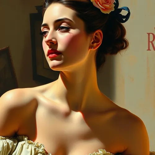 Degas-Inspired Portrait of Monica Bellucci