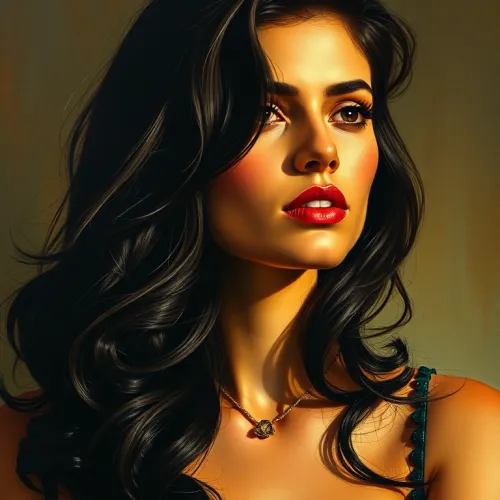 Geometric Stylization of Salma Hayek (Töpfer Inspired)