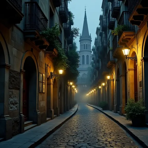 Gothic Quarter Mystery: Barcelona at Night
