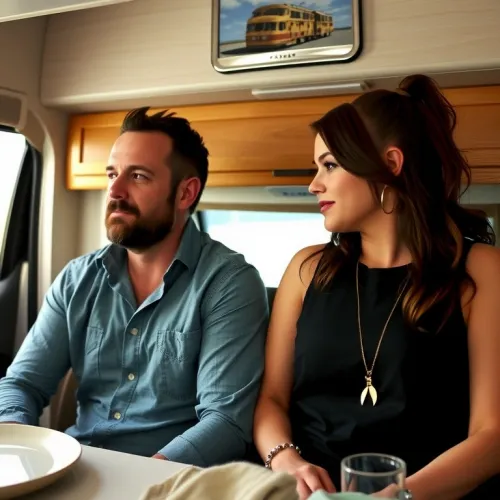 Walter White and Selena Gomez in an RV Scene