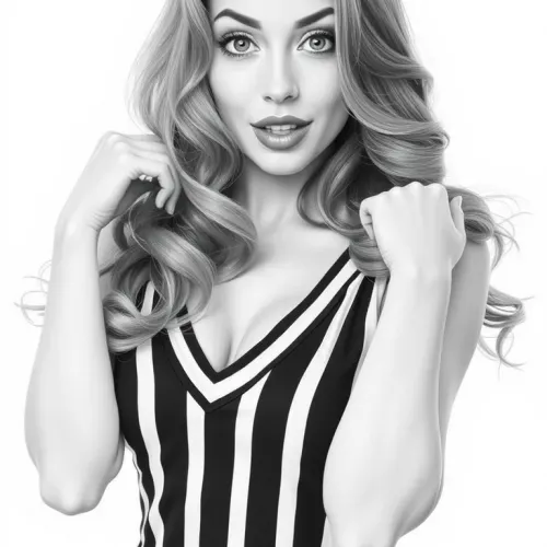 Confident Stripe Portrait