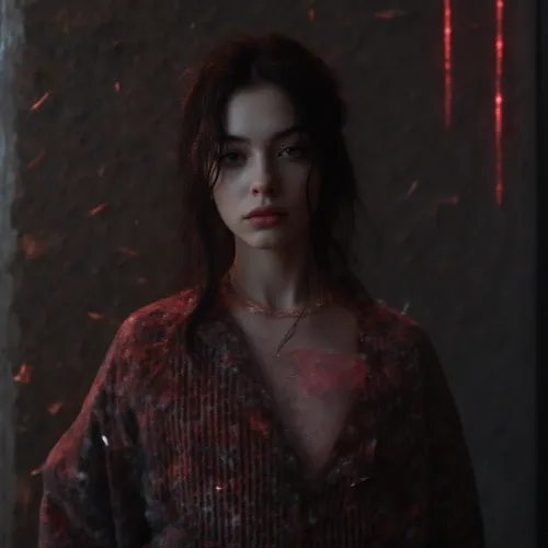 Billie Eilish's Neon Noir Portrait: A Fusion of Edgy Allure and Alt-Pop Sensibilities