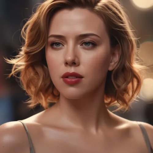 cinematic photo Hyper realistic digital painting, Full body illustration of Scarlett Johanson