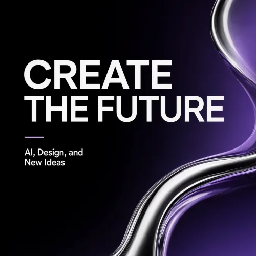 Create a modern event poster for a creative technology conference