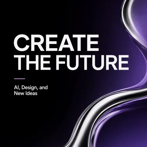 Create a modern event poster for a creative technology conference