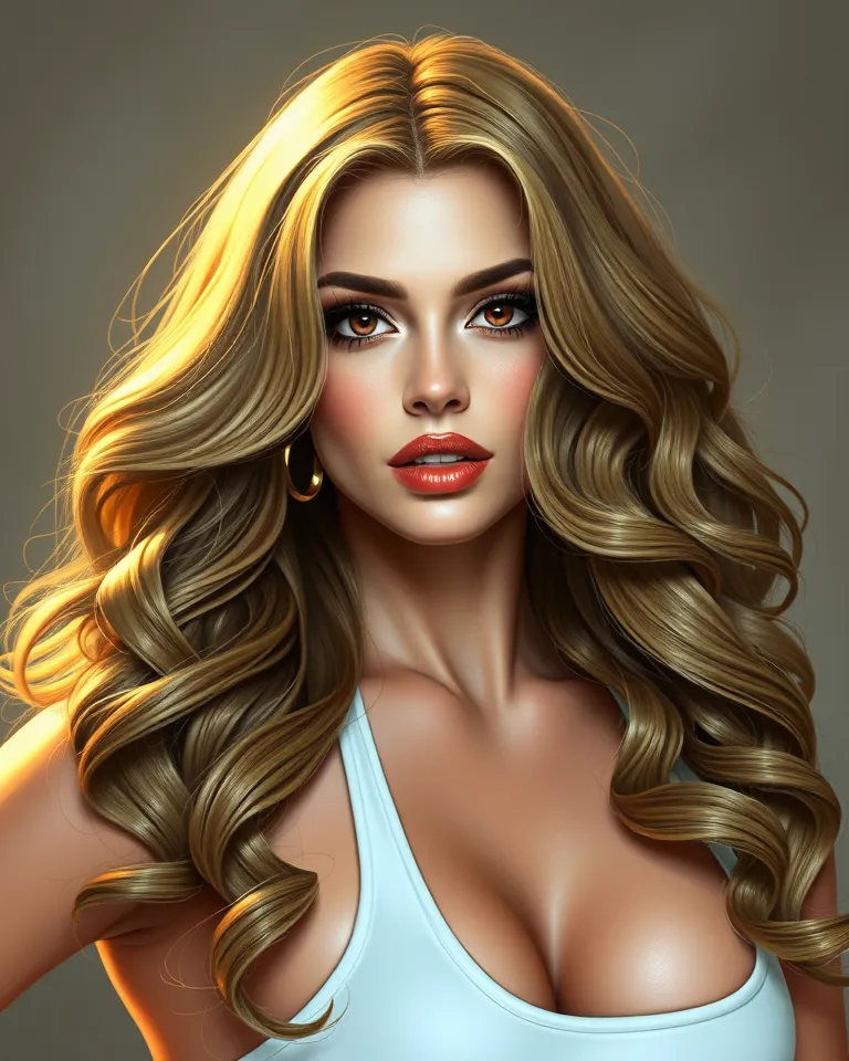 Hyper-Realistic Lindsay Lohan Illustration