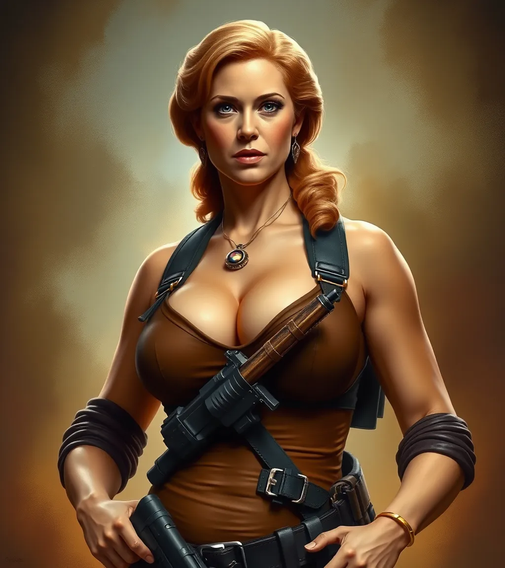 Margaret Thatcher in Lara Croft Style