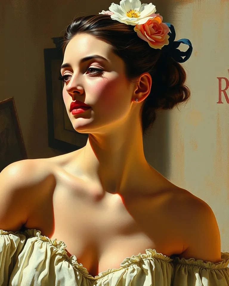 Degas-Inspired Portrait of Monica Bellucci