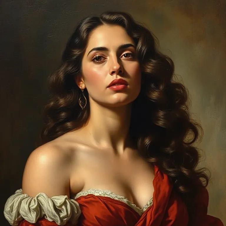 Rubenesque Portrait Inspired by Salma Hayek