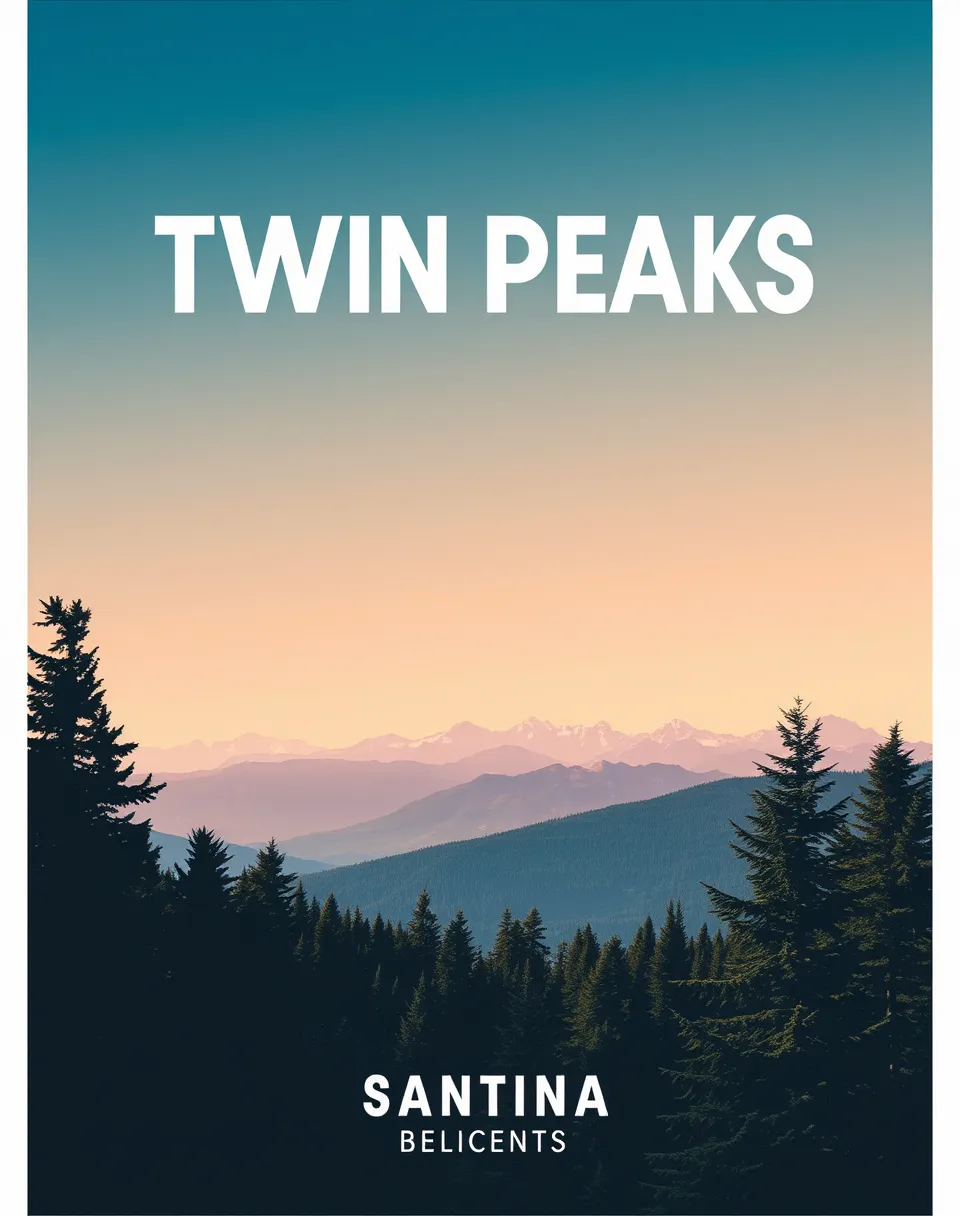 Abstract Landscape: Twin Peaks Scene