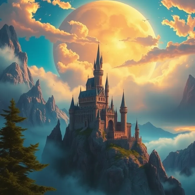 Fantasy Castle on Craggy Peak - Cinematic Mood