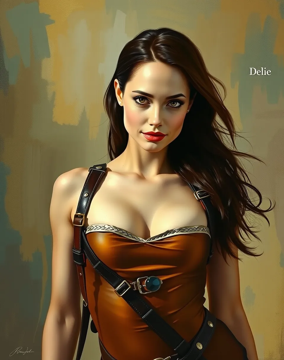 19th Century Degas-inspired Lara Croifde portrait