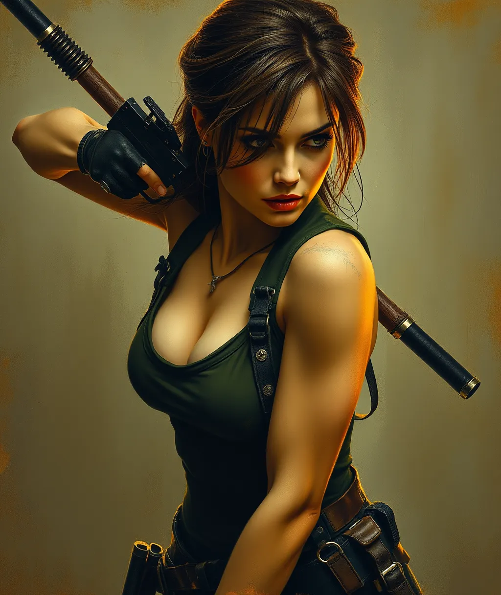 Impressionistic Rebirth of Lara Croft