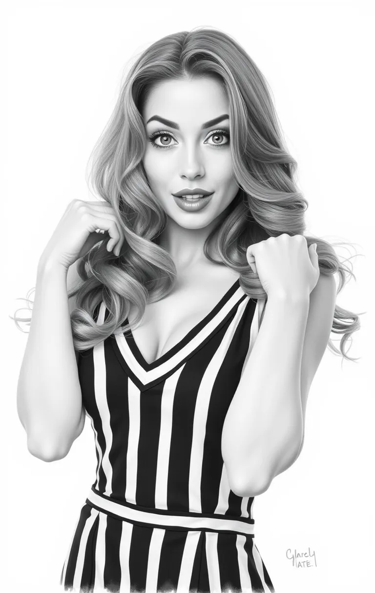 Confident Stripe Portrait