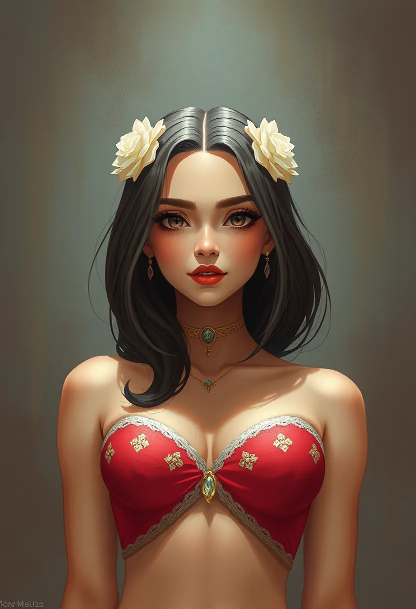 Female Solo Figure in Crop Top
