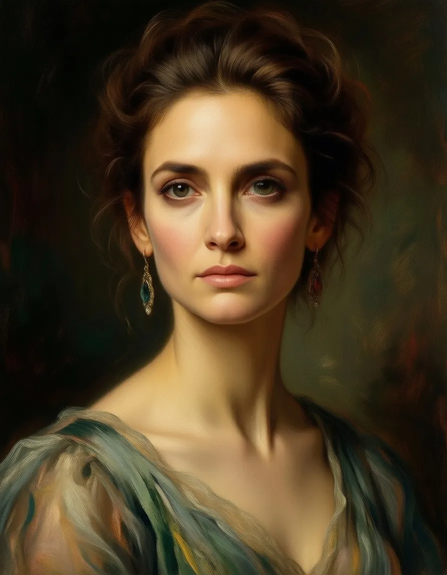 Jessica Alba painted in the style of Degas
