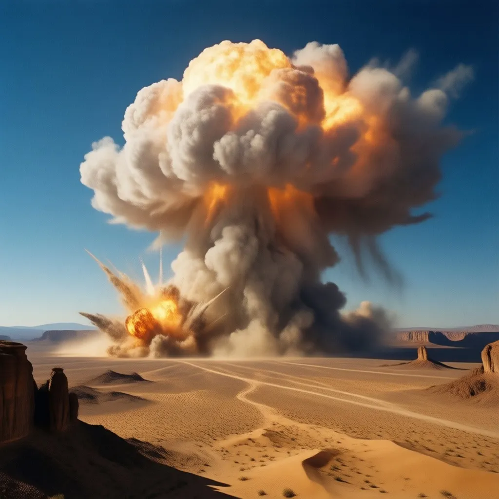 Clouds Exploding in the Desert