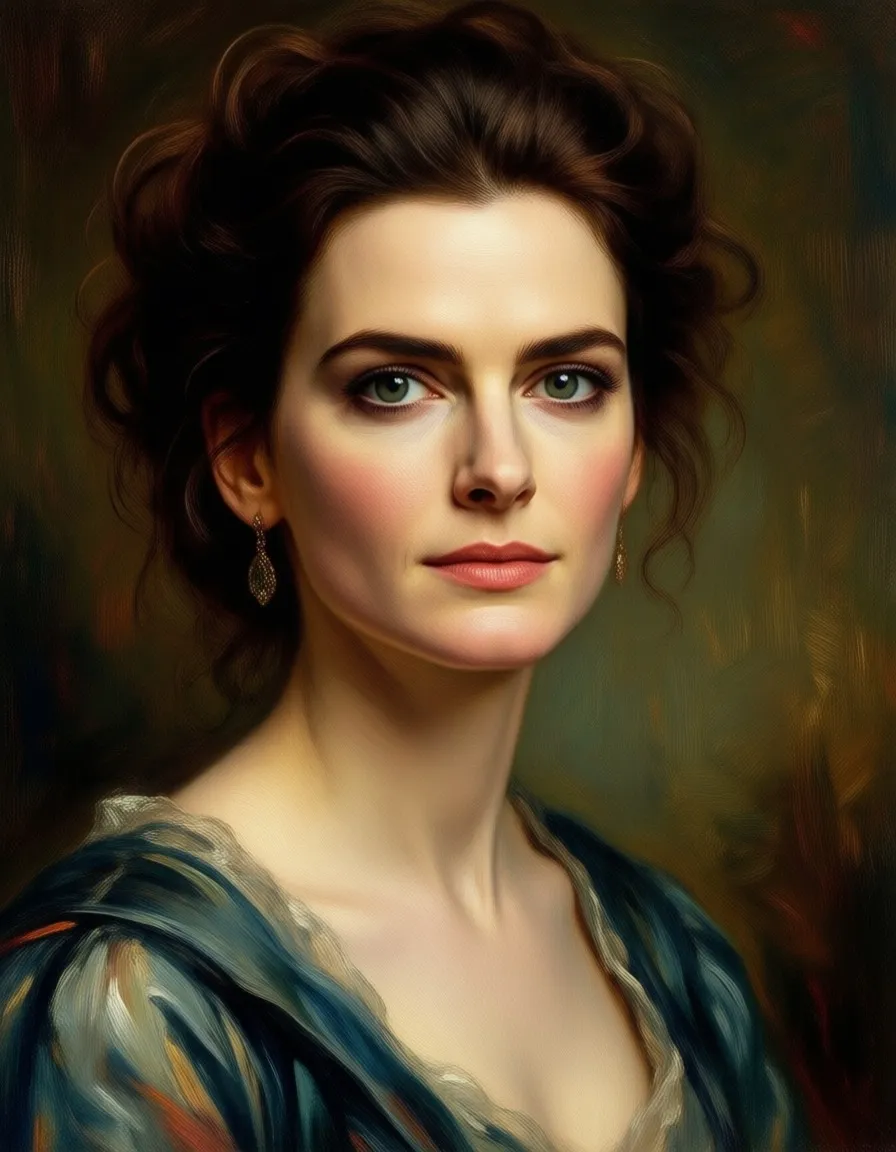 Anne Hathaway painted in the style of Degas