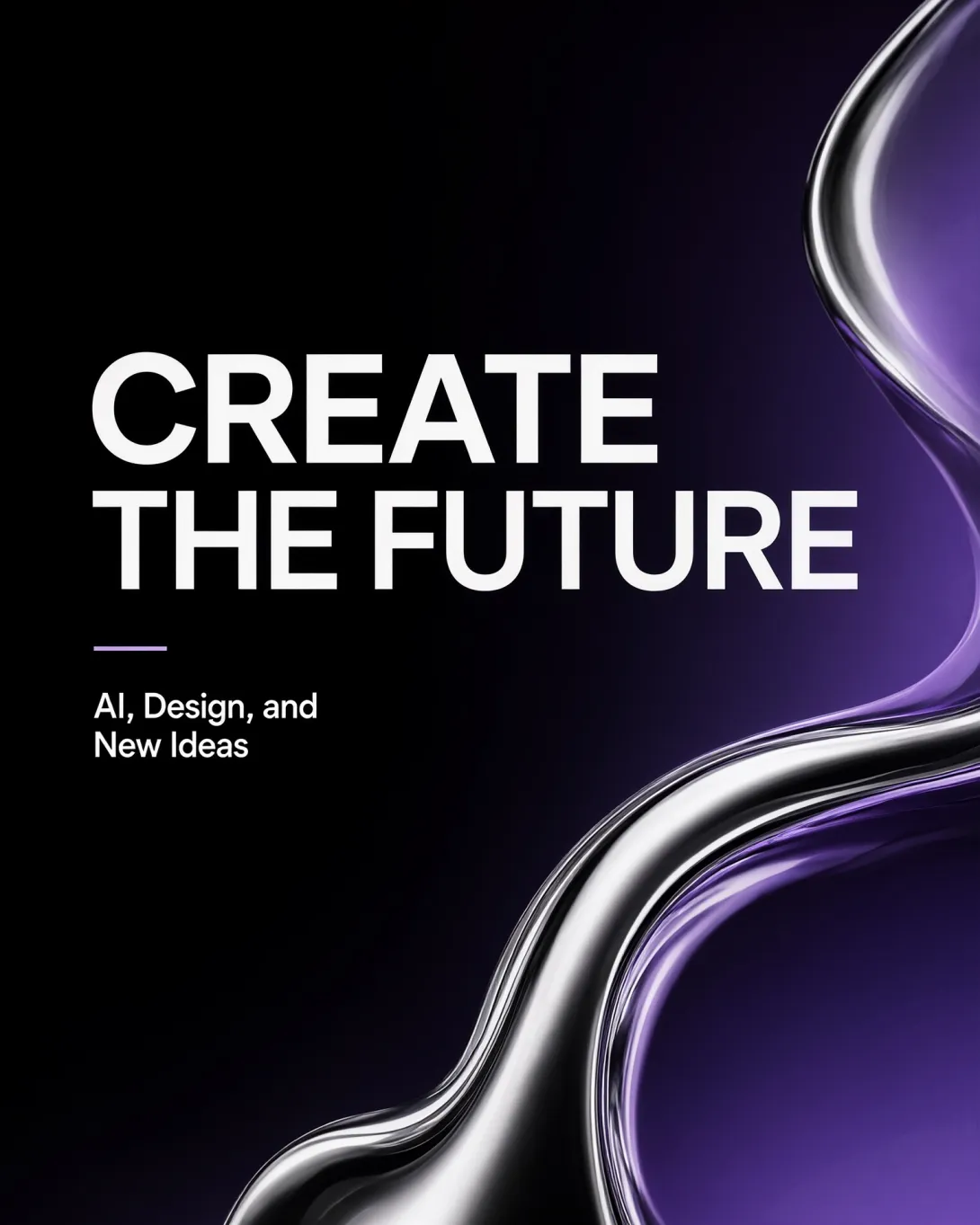 Create a modern event poster for a creative technology conference